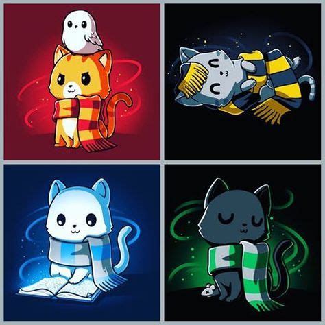 Find the hogwarts founders videos, photos, wallpapers, forums, polls, news and more. Teeturtle House Cats | Dibujos kawaii, Harry potter ...
