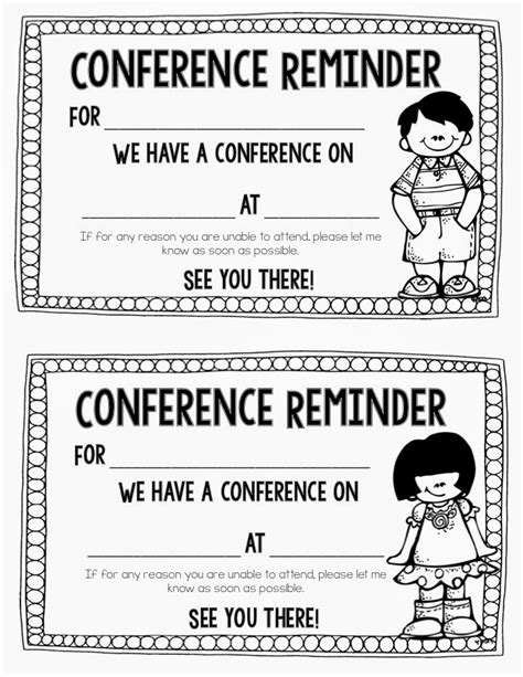 Printable Parent Teacher Conference Form Notice Printable Forms Free