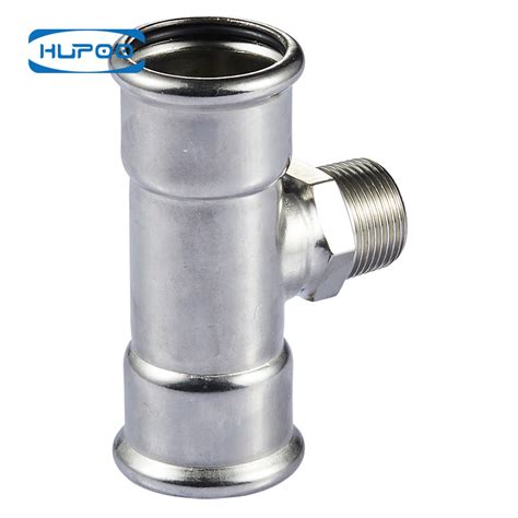 Stainless Steel Pipe Fitting Male Tees M Profile China Pipe Fitting