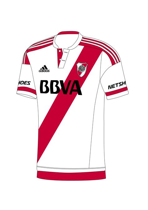 Camiseta River Plate. Temporada 2015/2016 para Adidas. (Basado en