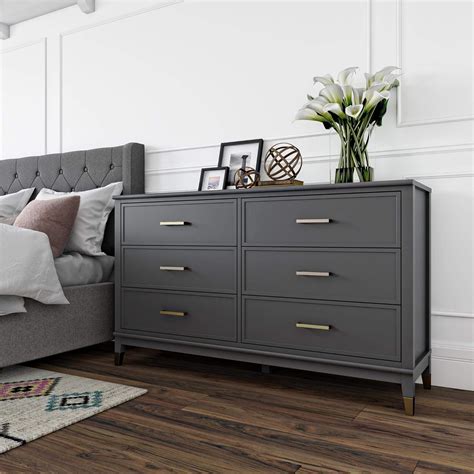 Cosmoliving Westerleigh Drawer Dresser Chest Of Drawers With 6 Drawers