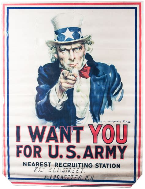 Lot 168 Iconic Uncle Sam Poster Willis Henry Auctions Inc
