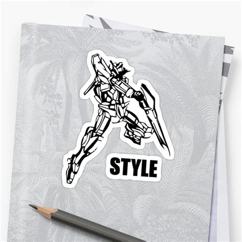 Gundam Style Stickers By Morrocandesigns Redbubble