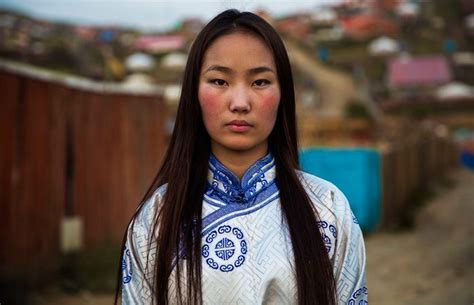 Shes Wearing A Deel A Traditional Clothing Commonly Seen In Mongolia