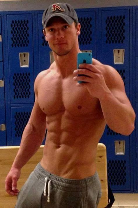 miles logan fitness model athlete eye candy buff guys men locker room hot guys