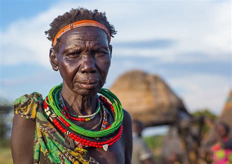 Portrait Of A Mature Toposa Tribe Woman Namorunyang State Flickr