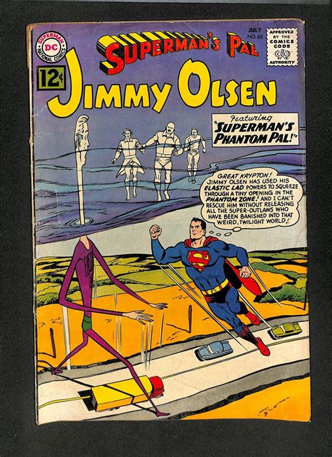 Superman S Pal Jimmy Olsen 62 Comic Books Silver Age Dc Comics Jimmy Olsen Superhero