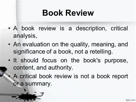 Meaning And Concept Of Book Review