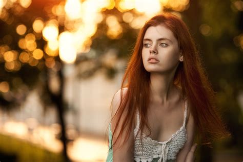 Redhead Girl Outdoors Wallpaper Hd Girls Wallpapers 4k Wallpapers Images Backgrounds Photos And