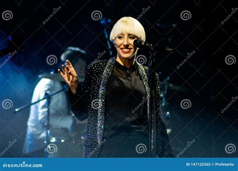 Italian Beautiful Singer Malika Ayane In Concert Editorial Image