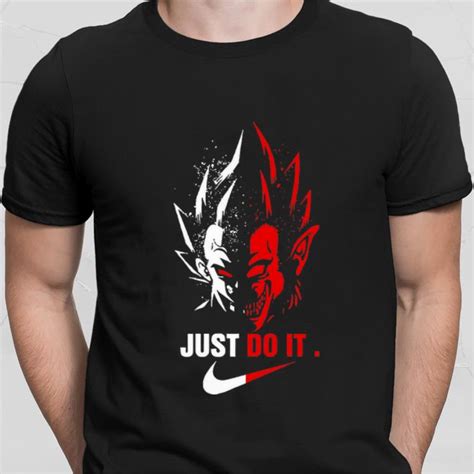 All dbz shirts are back in stock while supplies last! Vegeta Nike Just do it Dragon Ball shirt, hoodie, sweater ...