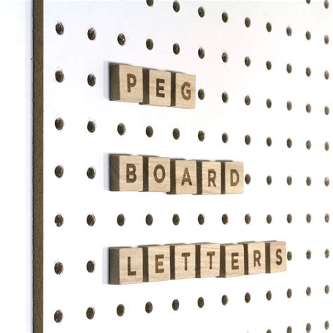 Pegboard Letters By Block Design