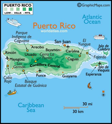 Printable Map Of Puerto Rico
