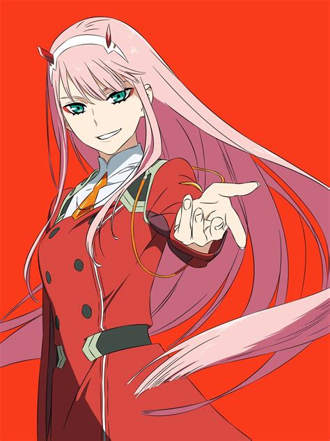Aesthetic Hiro And Zero Two Wallpaper Phone Zero Two Darling In The