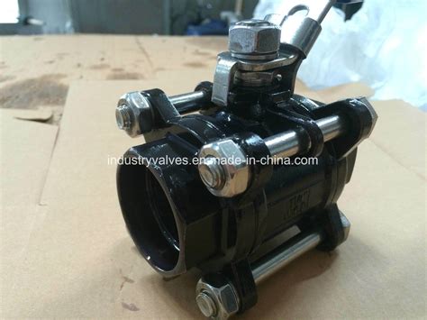 Wcb Butt Weld And Socket Weld Floating PC Threaded Ball Valve Wog Lockable Handle China