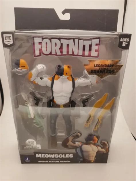 Jazwares Fortnite Meowscles Legendary Brawlers Series Action Figure Epic Games 39 99 Picclick