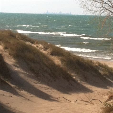 West Beach In Portage Indiana With A Great View Of Chicago Thanks To
