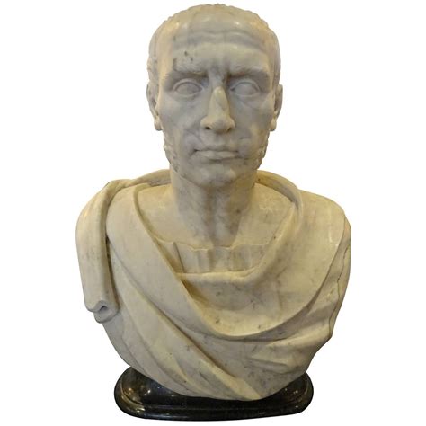 Antique Marble Portrait Bust Of Julius Caesar At 1stdibs