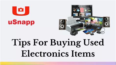 Ppt Tips For Buying Used Electronics Items Powerpoint Presentation