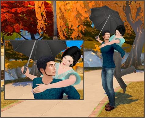 With Umbrella Couple Poses At Rethdis Love Sims 4 Updates
