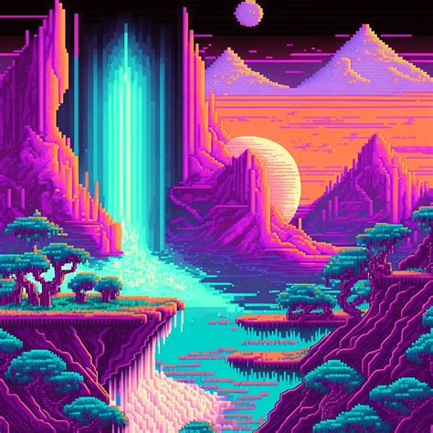 Jungle Pixel Art Digital Art By Kailooma X Thedol Fine Art America