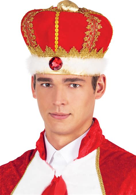 Royal King Crown Mens Fancy Dress British Medieval Adults Costume