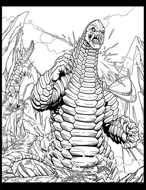 Red King By Kaijuverse On Deviantart Detailed Coloring Pages Coloring