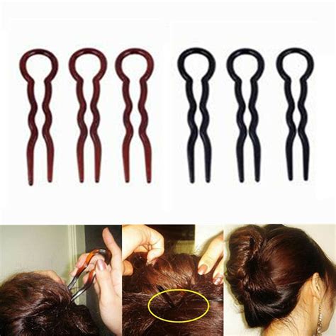 915 Pcs U Shaped Bun Hair Pin Clip Grips Brown Wavy Salon Hairpins Ebay