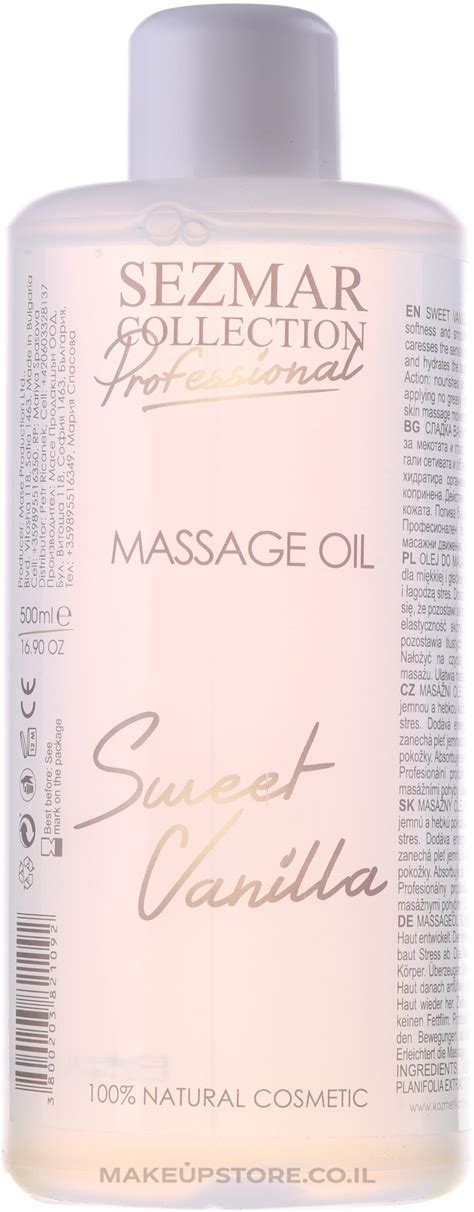 Sezmar Collection Professional Massage Oil Sweet Vanilla Sweet