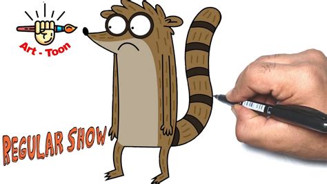 How To Draw Rigby From Regular Show Step By Step Easy Youtube
