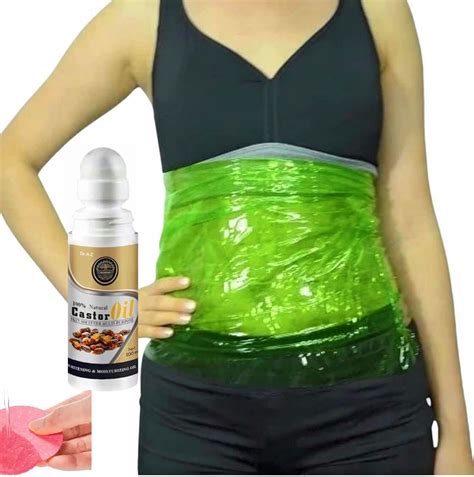 Buy Castor Oil Pack Compress Kit Body Wraps Anti Cellulite Stretchmarks For Occlusion Detox
