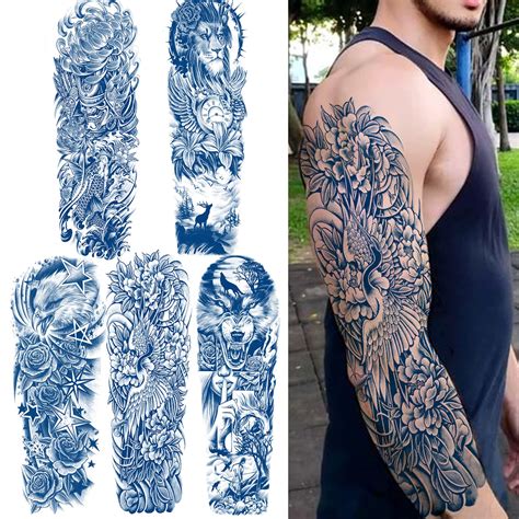 Buy Aresvns Semi Permanent Sleeve Tattoo For Men And Women Realistic Temporary Tattoos Full Arm
