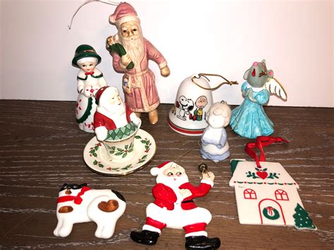Vintage Porcelain Ornaments Christmas Santa Tea Cup Lenox Etsy
