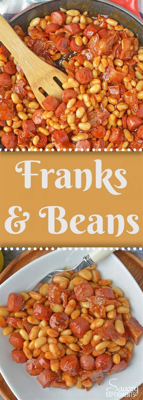 So you know what that means? This Franks and Beans recipe is made with real beef hot dogs and less sugar than the canned ...