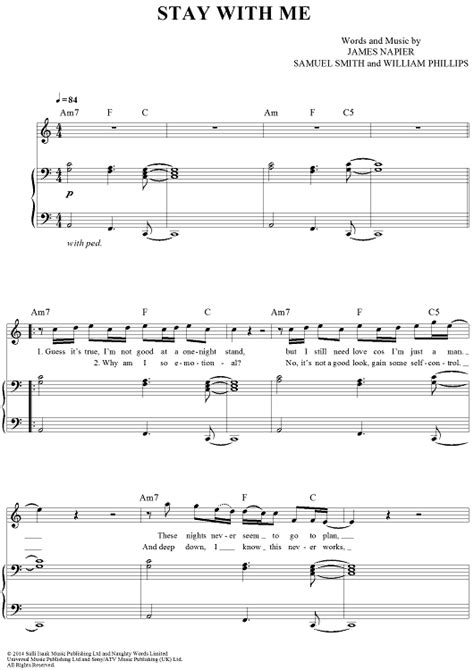 Stay With Me Sheet Music Clarinet Sheet Music Violin