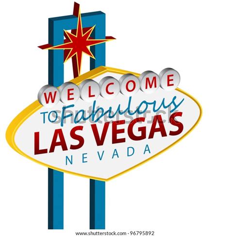 Image Welcome Las Vegas Sign Stock Vector Royalty Free 96795892