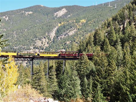 Beautiful Fall Color Seen From The Georgetown Loop Railroad