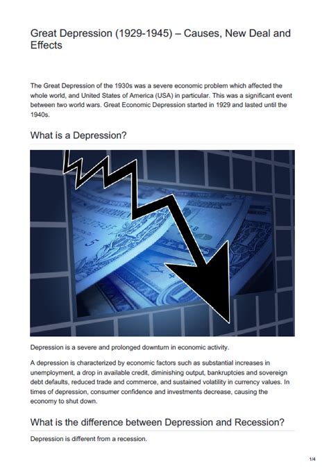 UPSC World History: Great Depression (1929-1945)-Notes PDF Free