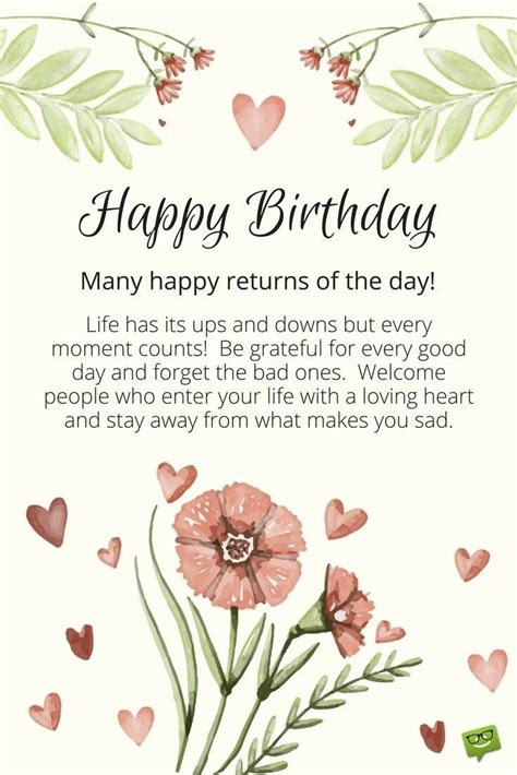 Inspirational Birthday Message For A Special Friend