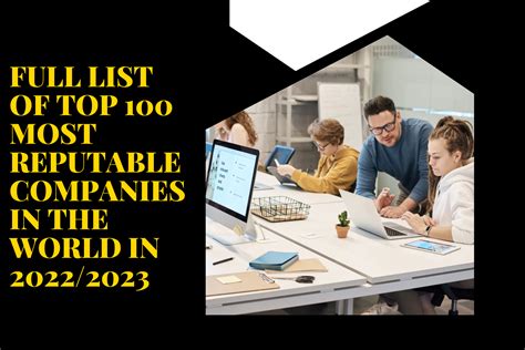 Full List Of Top 100 Most Reputable Companies In The World Knowinsiders