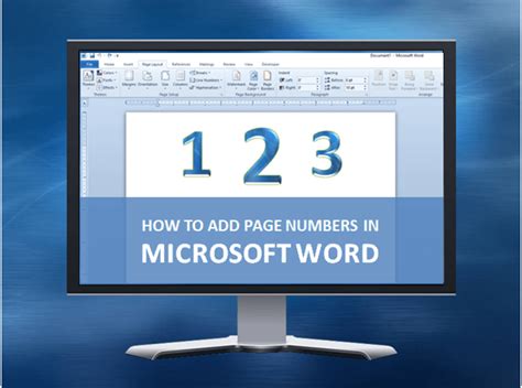How To Add Page Numbers In Microsoft Word Step By Step