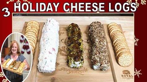 3 Holiday Cheese Log Recipes Easy Appetizers Youtube