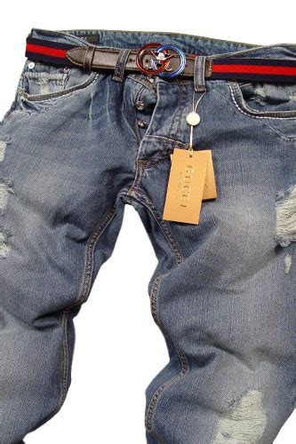 Mens Designer Clothes Gucci Mens Jeans With Belt 37