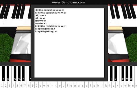 Song Sheets For Roblox Piano