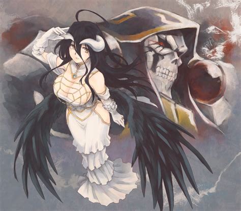 albedo and ainz r overlord