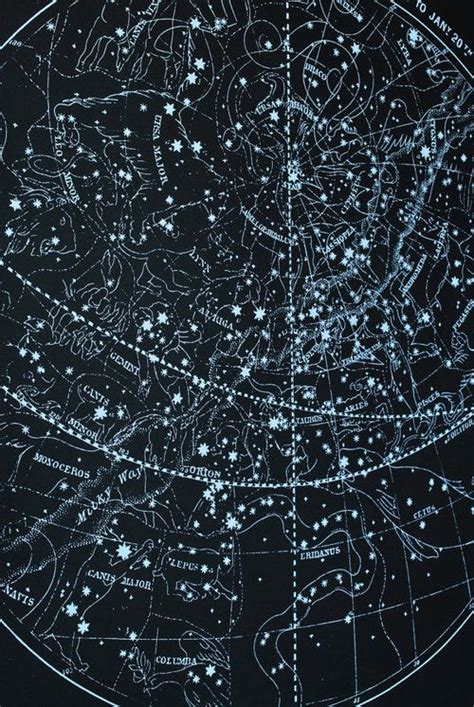 Star Map Constellation Poster Constellations Astronomy