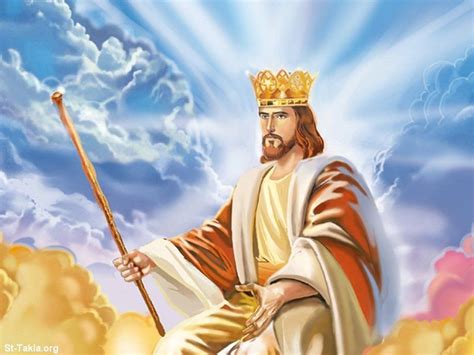 King Jesus With Crown And Scepter In The Heavens Picture King Jesus