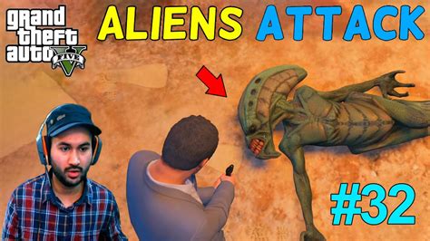 Gta 5 Aliens Attack In Gta 5 Gameplay 32 Youtube
