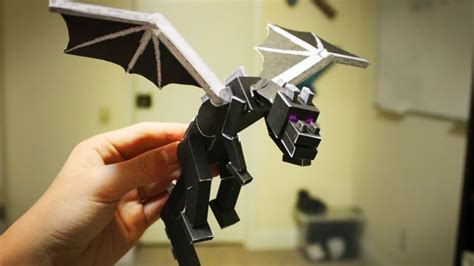 Minecraft Papercraft Bendable Ender Dragon