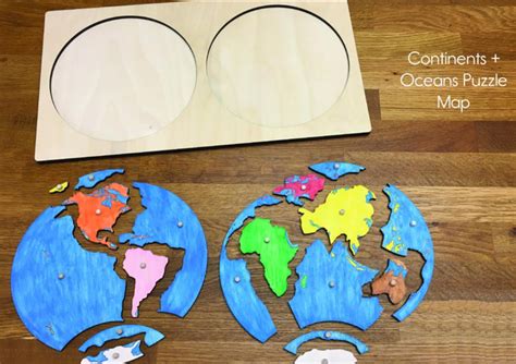 world map continent  ocean puzzle